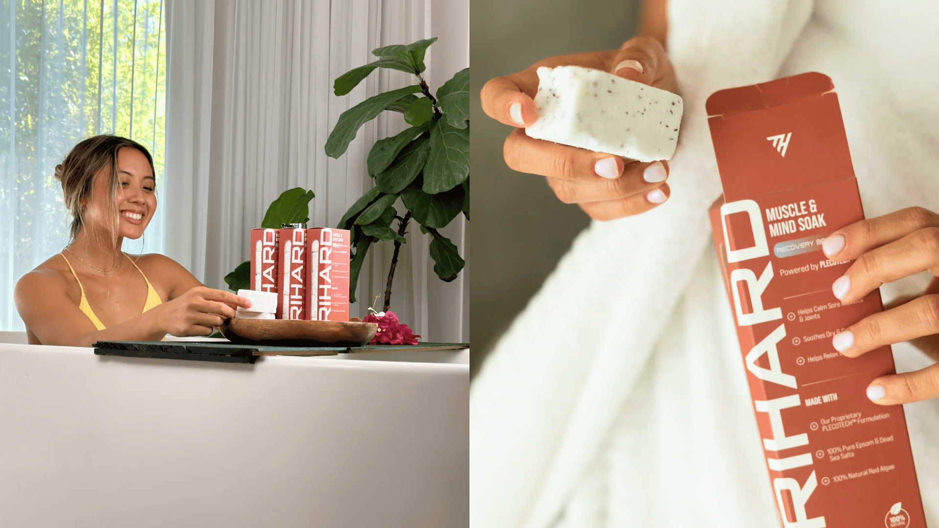 Prodotto Trihard per la cura della pelle Muscle & Mind Soak