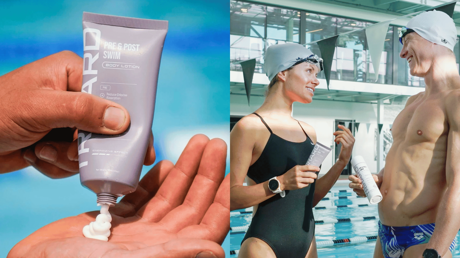 Prodotto Trihard per la cura della pelle Pre & Post Swim Body Lotion